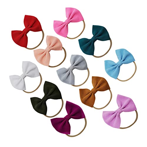 CALLARON 20 Stücke Elastisches Haarband mit Schleifen für Babys Kopfschmuck für Kleinkinder Haarschmuck für Fotos und Partys Süßes Headwrap für Mädchen von CALLARON