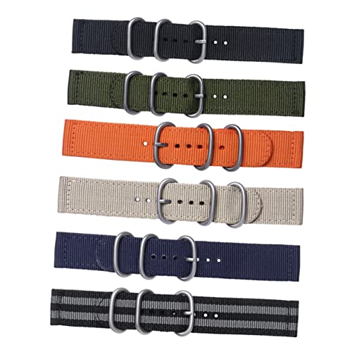 CALLARON 22 Mm Uhrenarmband Aus Nylon Bequeme Passform Stabiler Verschluss Khaki 2 Armband Für Die Uhr von CALLARON
