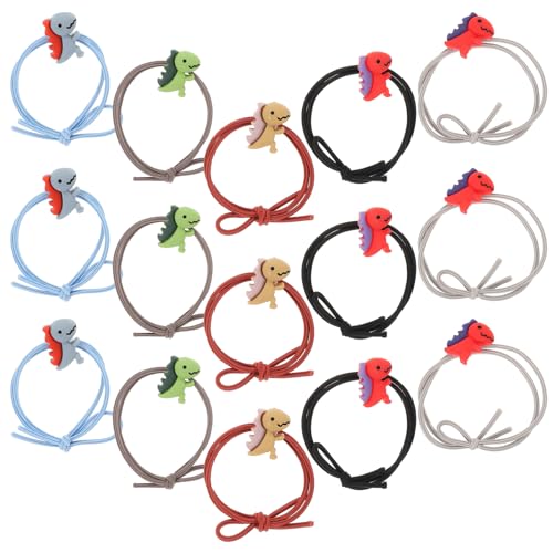 CALLARON 20stücke Cartoon-tierhaarseil Elastische Pferdeschwanzhalter Für Mädchen Tierhaargummis Haarschmuck Für Kleinkindermädchen Elastische Haargummis Für Babymädchen Mädchenkopfschmuck von CALLARON