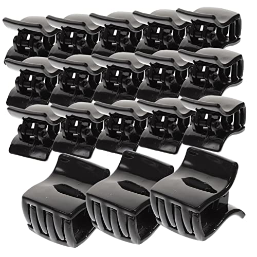 CALLARON 20stücke Kleine Haar Klammern Clips Schwarz Mini Haarspangen Damen Zubehör Für Verschiedene Frisuren Und Anlässe Robust Und Langlebig von CALLARON