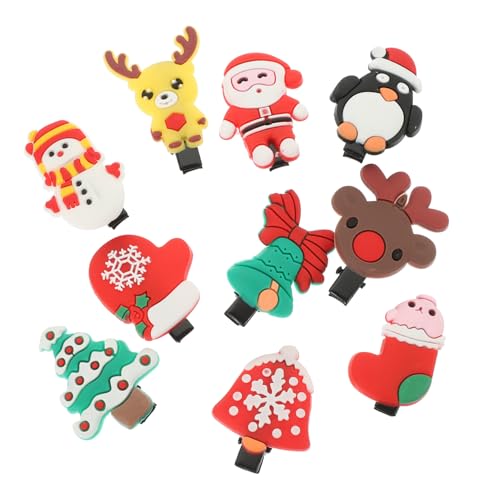 CALLARON 20stücke Weihnachts Haarspangen Haarnadeln Für Mädchen Frauen Haarschmuck Weihnachts Haarklammer Party Zubehör von CALLARON