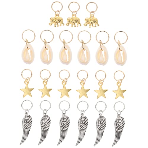 CALLARON 21stücke Haarreifen Charme Flecht Haarschmuck Ringe Diy Flecht Haar Zubehör Für Damenzöpfe Zopfaccessoires Zopfschmuck von CALLARON