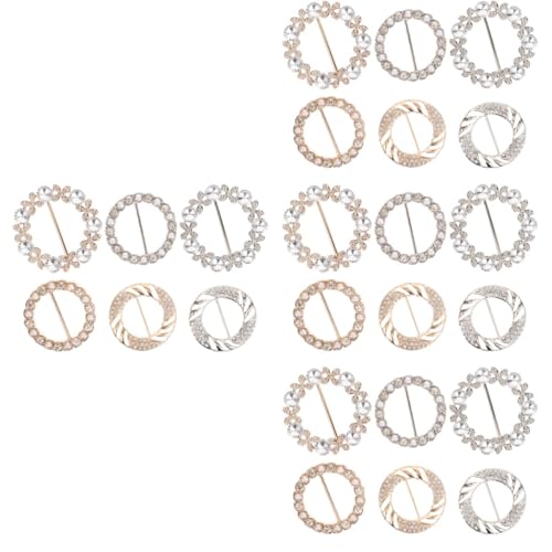 CALLARON 24stücke Teiliges Elegante Silk Scarf Clips Mit Perlen Dekorativer Schalverschluss Für Hochzeiten Geburtstagsfeiern Und Besondere Anlässe Verschönert Ihre Outfits von CALLARON