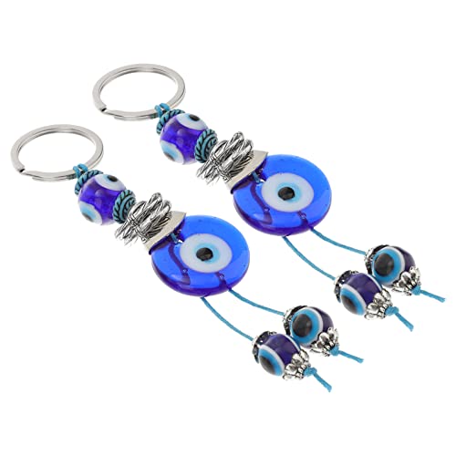 CALLARON 2pcs Auge Schlüsselanhänger Bösen Blick Keychain Acryl Keychain Armband Für Glück Charme CALLARON 2pcs Auge Schlüsselanhänger Bösen Blick Keychain Acryl Keychain Armband Für Glück Charme von CALLARON