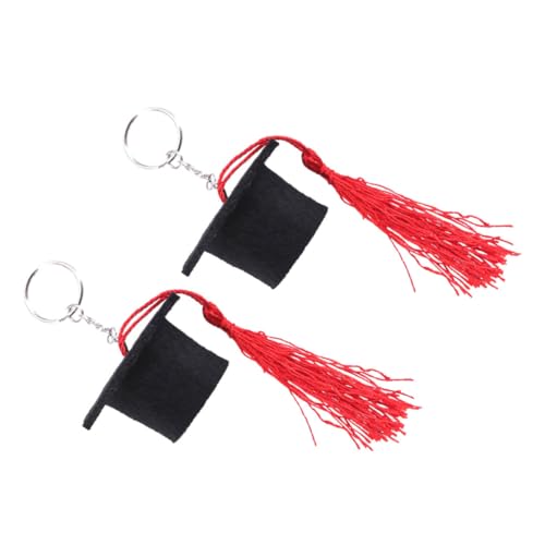 CALLARON 2 Stück Schlüsselanhänger Mit Abschlusshut Und Quaste Mini-doktorhut- Für Tasche Autoschlüssel Geburtstagsgeschenk von CALLARON