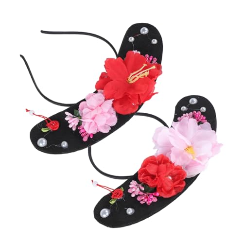 CALLARON 2St Hanfu-Stirnband Haarspangen für Damen Kimono- -Haarspange festival haarschmuck Hanfu Haarreif Motorhaube für Kinder Chinesisches Hanfu chinesisches stirnband Hut von CALLARON