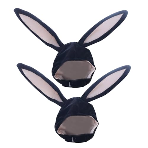 CALLARON 2st Kaninchen Kopfbedeckung Kuscheltier Cosplay Männer Und Frauen Plüschstoffe Schmücken von CALLARON