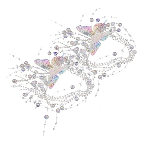 CALLARON 2stücke Rhinestone Haarklammern Mit Schmetterlings- Für Brautfrisuren Eleganter Haarschmuck Für Hochzeiten Feste Und Besondere Anlässe Zierliche Haaraccessoires Für Damen von CALLARON