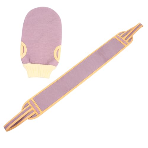 CALLARON 2stücke Peeling-schrubber Mit Rückenschrubber Badezubehör Mit Peeling-luffa Und Badetuch Für Körperpeeling Hochwertiges Material Für Sanfte Hautreinigung Zum Tragen Und Aufbewahren von CALLARON