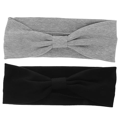 CALLARON 2stücke Elastisches Stirnband Für Damen Fitness Yoga Workout Lauf Schweißband Haarband Beidseitig Tragbar Aus Hochwertigem Material von CALLARON