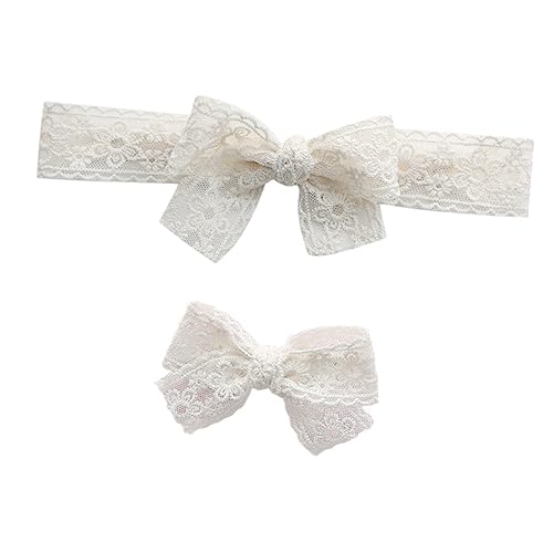 CALLARON 2Stücke Haarspangen mit Dekorativem Kopfschmuck Stirnband mit Zier Bow aus Hochwertigem Material für Mädchen im Frühling Sommer von CALLARON