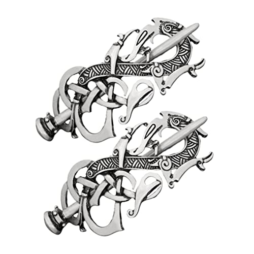 CALLARON 2stücke Haarspange Im Wikinger-stil Mehrzweck-haarclips Für Frauen Und Mädchen Kompakt Und Leicht Haltbare Haaraccessoires Für Elegante Frisuren Und Besondere Anlässe von CALLARON