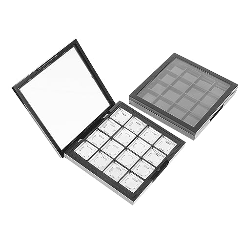 CALLARON 2stücke Lidschattenbox Leer Transparent Lidschatten Lagerung Behälter Make-up Aufbewahrungsbox Für DIY Kosmetik Probenbox Rougebox Lippenstiftbox von CALLARON