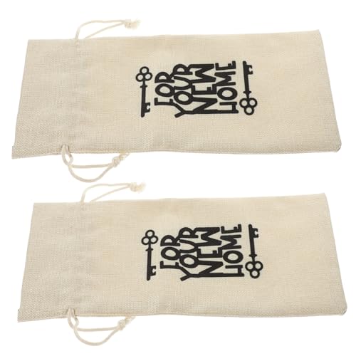 CALLARON 2Stücke Wiederverwendbare Weinflaschenbeutel Aus Baumwolle Und Umweltfreundliche Weingeschenktüten Für Partys Hochzeiten Und Feiertage Langlebig von CALLARON