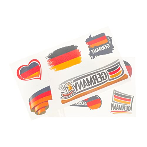 CALLARON 2blätter Fußball Fake Tattoos Körper Aufkleber Für Fans Dekorative Gesichts Und Körperstickers Bunten Designs Für Sportanlässe von CALLARON