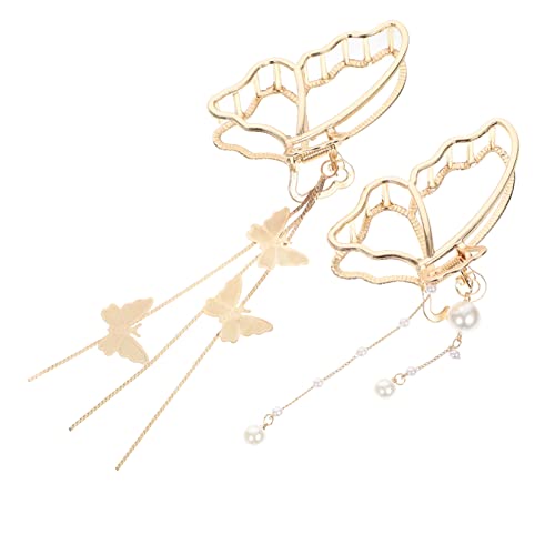 CALLARON 2er-set Schmetterlings-haarspange Aus Zinklegierung Quaste Modische Haarspangen Für Mädchen Für Den Täglichen Gebrauch CALLARON 2er-set Schmetterlings-haarspange Aus Zinklegierung Quaste Modische Haarspangen Für Mädchen Für Den Täglichen Gebrauch von CALLARON