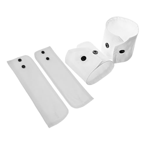 CALLARON 2paare Manschetten Zum Ersetzen Für Hemden Abnehmbare Blusenmanschetten Aus Weichem Manschettenverlängerungen Für Kellnerkostüme Modische Handgelenkmanschetten Für Formelle Und von CALLARON