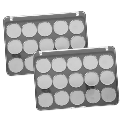 CALLARON 2sätze Leere Kompakte Durchsichtige Highlighter-dosen Mit Deckel Nachfüllbare Kosmetikbehälter Für Lidschatten Und Lippenstift Für Kreative Makeup-anwendungen von CALLARON