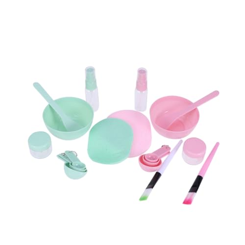 CALLARON 2satz Schale Für Gesichtsmaske -teilig Diy Beauty Silikon Maskenschalen-set Mit Rührschale Maskenpinsel Messlöffel Und Gesichtsreinigungsquast Für Frauen Und Mädchen von CALLARON
