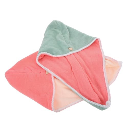 CALLARON 2st Haartrockentuchwickel Schnell Trocknend Schnell Trocknender Kopfwickel Trockene Haarpackung Haar-turban-handtuch Handtuch Für Lockiges Haar Haarschmuck Für Frauen Korallenvlies von CALLARON