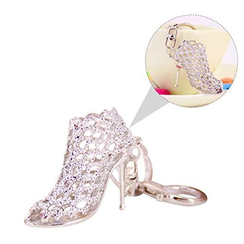 CALLARON Handgemachter High Heel Schlüsselanhänger Set Schlüssel Für Tasche Schlüsselhalter Silber Farbe CALLARON Handgemachter High Heel Schlüsselanhänger Set Schlüssel Für Tasche Schlüsselhalter Silber Farbe von CALLARON