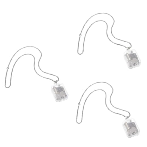 CALLARON 2st Spieluhr Aus Acryl Neuartige Halskette Schmuck Halsketten Damen Halsanhänger Mehrschichtiger Choker Mit Anhänger Weihnachten Metall Fräulein Geburtstagsgeschenk von CALLARON