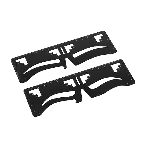 CALLARON 2stücke Augenbrauen Schablonen Präzise Eyebrow Ruler Für Symmetrisches Augenbrauen-make-up Einfach Zu Bedienen Geeignet Für Damen Kreative Make-up-werkzeuge von CALLARON