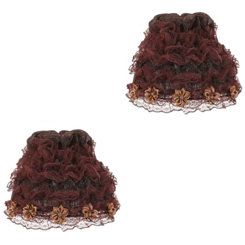 CALLARON 2stücke Beanie Hut Für Frauen Aus Weichem Stoff Modischer Lace Turban Mit Blumen-design Für Strand Reisen Und Freizeitaktivitäten von CALLARON