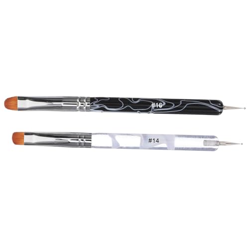 CALLARON 2stücke Doppelseitiger Nagel Punktierung Stift Nagelkunststifte Maniküre Zeichenpinsel Nagelmalwerkzeuge Malpinsel Für Nägel Maniküre Malstifte Pinsel Für Nagelkunst von CALLARON