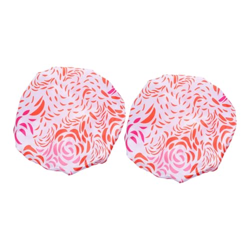 CALLARON 2stücke Duschhaube Für Damen Mit Langem Haar Wiederverwendbare Satin-haarhaube Doppellagige Badehut Für Trockenes Haar Haar-schutz-hülle Für Dusche Und Bad von CALLARON