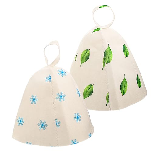 CALLARON 2stücke Filz-saunahut Für Damen Und Herren Große Badekappen Aus Hochwertigem Filz Schützende Saunamützen Für Komfortable Entspannung Und Haarschutz Tragbar Und Leicht Für von CALLARON