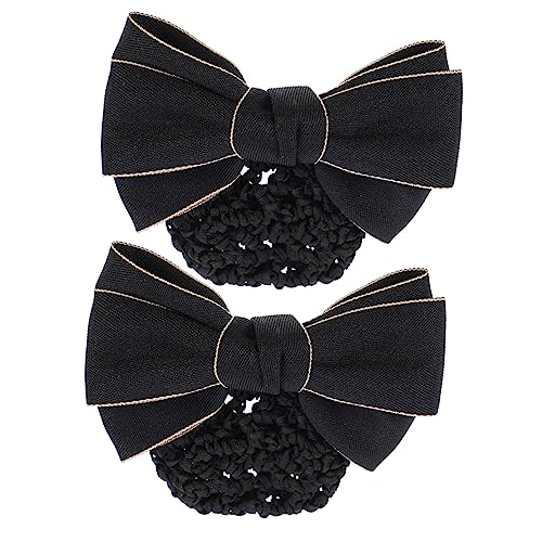CALLARON 2stücke Haarnetz Mit Schleife Professionelles Für Hochsteckfrisuren Haar-accessoire Für Mädchen Und Damen Geeignet Für Anlässe von CALLARON