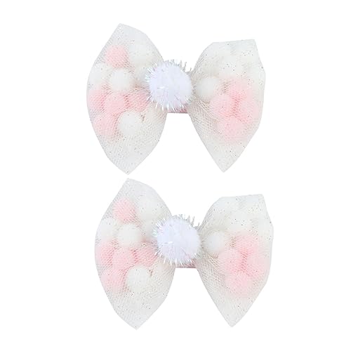 CALLARON 2stücke Haarspangen Mit Schleife Für Mädchen Netz-haarspangen in Leuchtenden Farben Haarschmuck Für Schule Alltag Und Besondere Anlässe von CALLARON