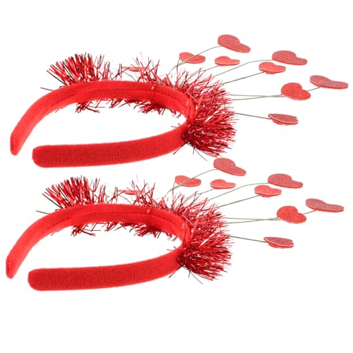 CALLARON 2stücke Herz-haarreif Funkelnde Valentine Haarbänder Für Erwachsene Festliche Haarschmuck Für Hochzeiten Partys Und Geburtstagsfeiern Design von CALLARON