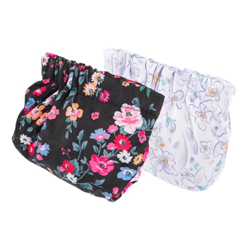 CALLARON 2stücke Kleine Make-up-Tasche Für Damen Reise-Kosmetiktasche Mit Blumenmuster Tragbar Und Leicht Zur Aufbewahrung Von Kosmetika Und Kleinen Gegenständen von CALLARON