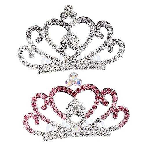 CALLARON 2stücke Kleine Strass Tiaras Haar Kamm Junge Mädchen Kleid up Kopfschmuck Mädchen Haar Zubehör von CALLARON