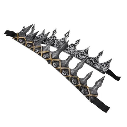 CALLARON 2stücke Königskrone Mittelalterlich Stirnband Aus Pu Kopfschmuck Für Cosplay Halloween-party Requisiten von CALLARON