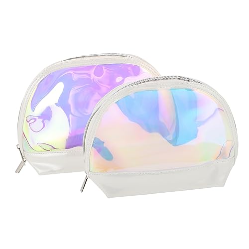CALLARON 2stücke Bunte Kosmetiktasche Aus TPU-Material Reise-kulturtasche Kompakt Und Leicht Für Make-up Und Körperpflegeartikel Mit Dekorativem Design Praktisch Für Damen von CALLARON