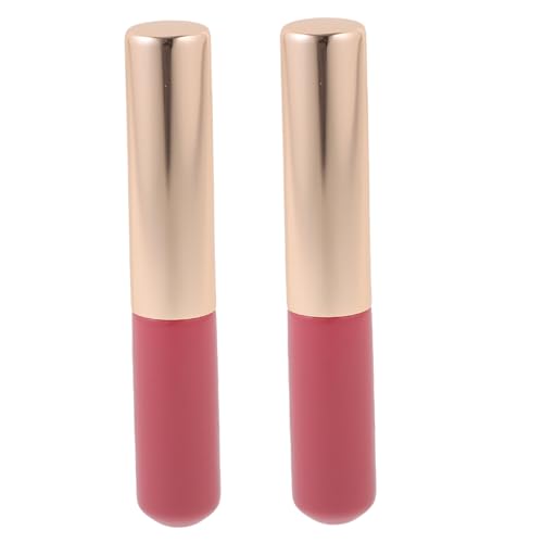 CALLARON 2stücke Lippenpinsel Runde Kopf Lip Balm Applikatoren Für Präzise Anwendung Von Lippenstift Lip Gloss Und Concealer Tragbar Mit Staubschutz von CALLARON