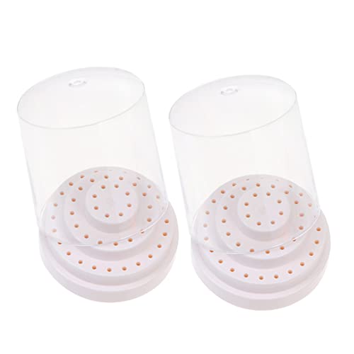 CALLARON 2stücke Nagelbohrerhalter Ständer Für Nagelbohrer Organizer Mit Löchern Box Für Nagelschleifköpfe Sockel Für Schleifkopf-display von CALLARON