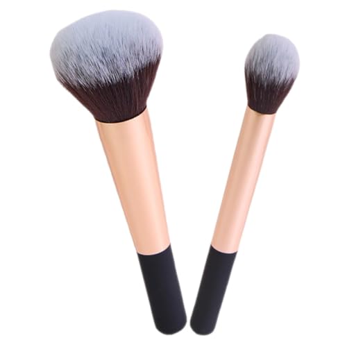 CALLARON 2stücke Puder-make-up-pinsel-applikatoren Gesichts-make-up-pinsel Frauen Erröten Pinsel Tragbare Kosmetikpinsel Rougepinsel Für Wangen Puderpinsel Für Losen Puder Kleiner von CALLARON