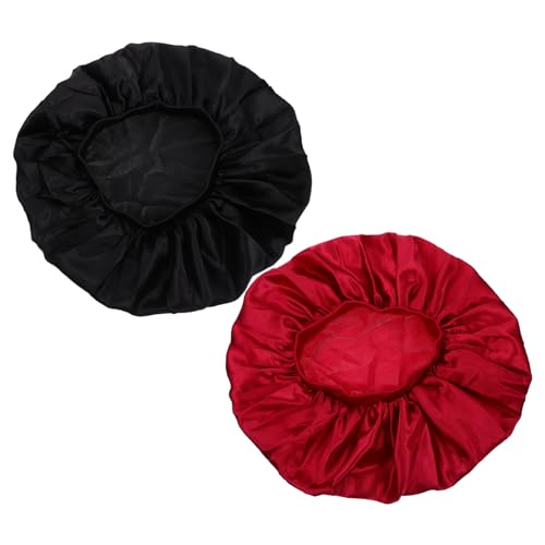 CALLARON 2stücke Satin- Für Damen Haarmützen Zum Schlafen Chemo-caps Gegen Haarausfall Aus Hochwertigem Satin Und Elastisches Design Stirnspuren von CALLARON