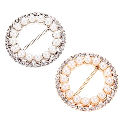 CALLARON 2stücke Shirt-clips Kunstperlen Und Strasssteinen Für Damen Schlicht Und Elegant Zur Straffung Hüfte CALLARON 2stücke Shirt-clips Kunstperlen Und Strasssteinen Für Damen Schlicht Und Elegant Zur Straffung Hüfte von CALLARON