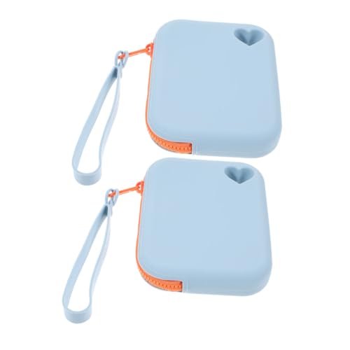 CALLARON 2stücke Silikon-mini-Aufbewahrungstasche Mit Reißverschluss Tragbares Ohrhörer-etui Wasserdichter Organizer Für Schlüssel Karten Und Datenkabel Praktische von CALLARON