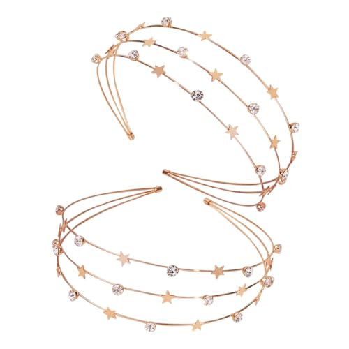 CALLARON 2stücke Stern-stirnbänder Für Frauen Und Mädchen Stilvolle Stirnbänder Mit Funkelnden Strasssternen Glitzer-haarbänder Für Party Hochzeit Geburtstag Haarschmuck Aus von CALLARON