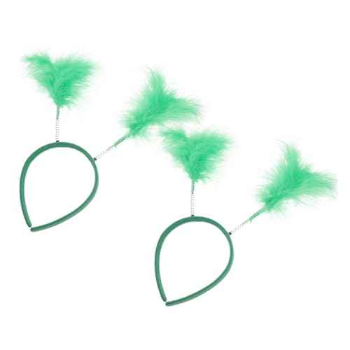 CALLARON 2stücke Karnevalsfederkopfschmuck Federhaarband Partyhaarband Federstirnband Kostümhaaraccessoire Karnevalskopfschmuck Federstirnbänder Damenkopfschmuck Federhaardekor Für von CALLARON