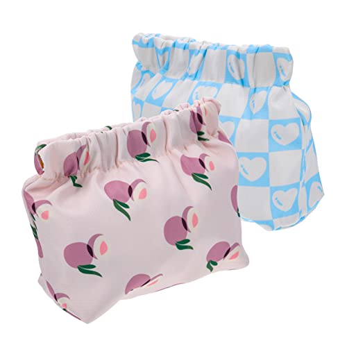 CALLARON 2stücke Tragbare Kosmetik Tasche Für Lippenstifte Und Make up Kleine Schminktasche Mit Reißverschluss Elegant Und Langlebig Für Damen Für Reisen Und Unterwegs Mit Zwei von CALLARON