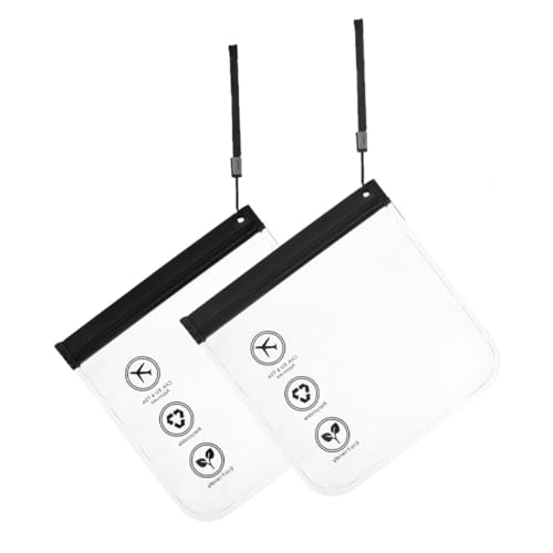 CALLARON 2stücke Transparente Reisekosmetiktaschen Wasserfeste Waschbeutel Für Als Make-up Organizer Für Unterwegs Mit Schnur von CALLARON