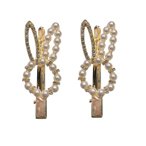 CALLARON 2stücke -haarspangen Im Hasen-design Süße Haarclips Mit Strass Für Mädchen Haaraccessoires Für Dünnes Und Dickes Haar von CALLARON