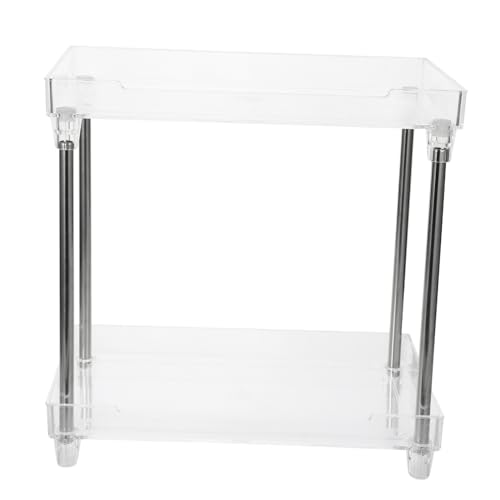 CALLARON 2stufe Doppellagiger Kosmetik-aufbewahrungshalter Make-up-organizer Kosmetik-organisationsbehälter Für Badezimmer Und Schlafzimmer Aufbewahrungsbox Für Schminktische Für Ordnung von CALLARON